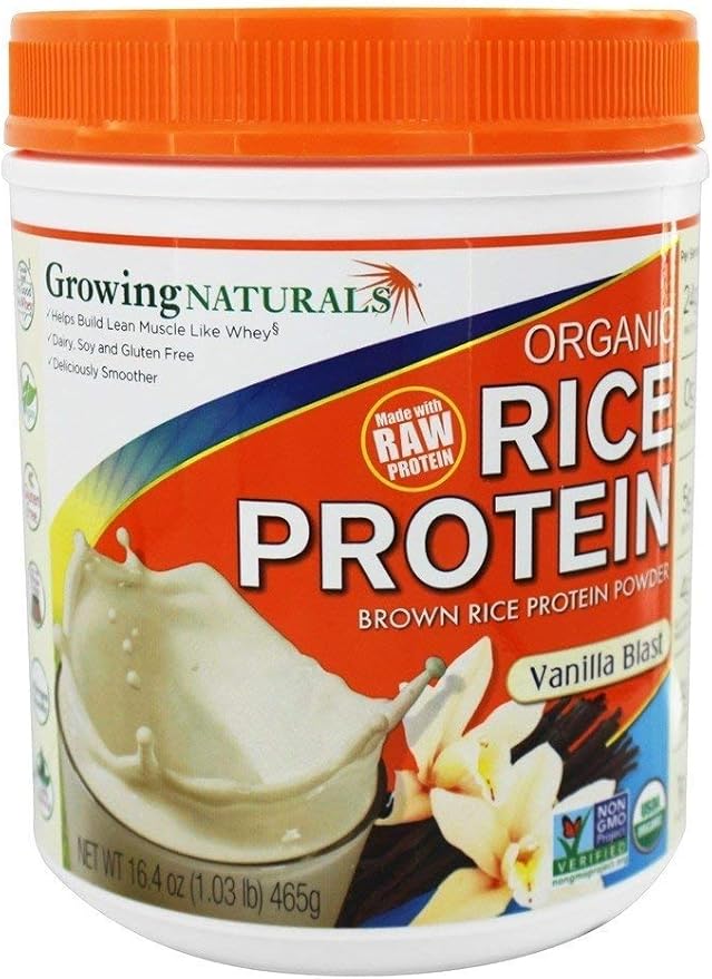 Growing Naturals Prtn Rice Pwdr Vnla Org