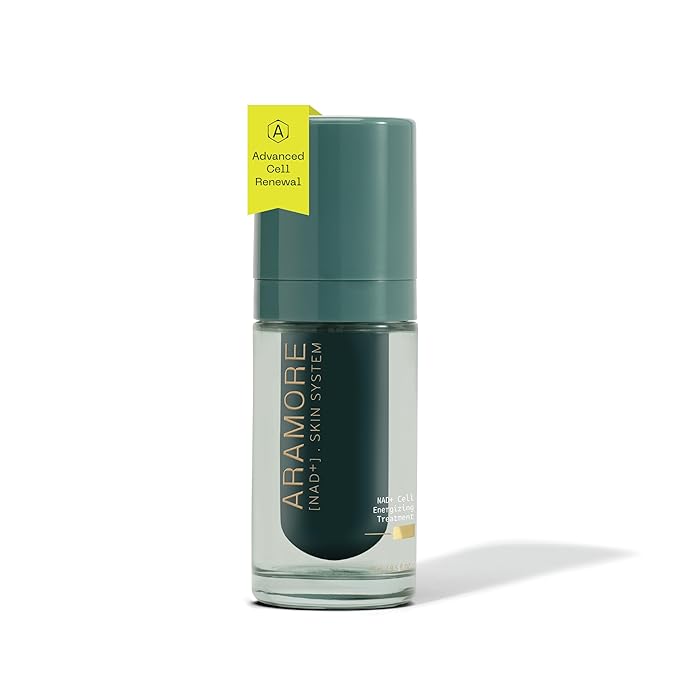 Aramore NAD+ Cell Energizing Skin Care Treatment with Proprietary NAD+ Precursor Complex Clinically Proven to Target 12 Signs of Aging - 15ml