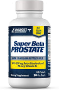 SUPER BETA PROSTATE Support Supplement for Men's Health - Reduce Bathroom Trips Promote Sleep Better Bladder Emptying &amp Healthy Prostate Beta Sitosterol - 60 Count (Pack of 1)