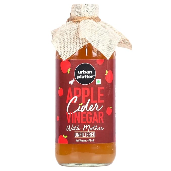Urban Platter Apple Cider Vinegar with Mother 473ml (Raw Unfiltered and with The Mother)