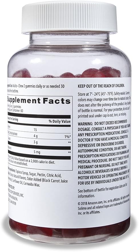 Amazon Basics Adult Multivitamin (300 Gummies) and Melatonin (120 Gummies)