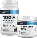 Transparent Labs Grass-Fed Whey Protein Isolate (30 Servings Milk Chocolate) &amp Creatine HMB (30 Servings Strawberry Lemonade)