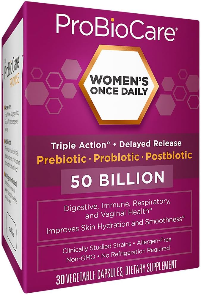 WomenaTMs Once Daily Probiotic a Digestive Health a 50 Billion CFU of Probiotics (30 Capsules)