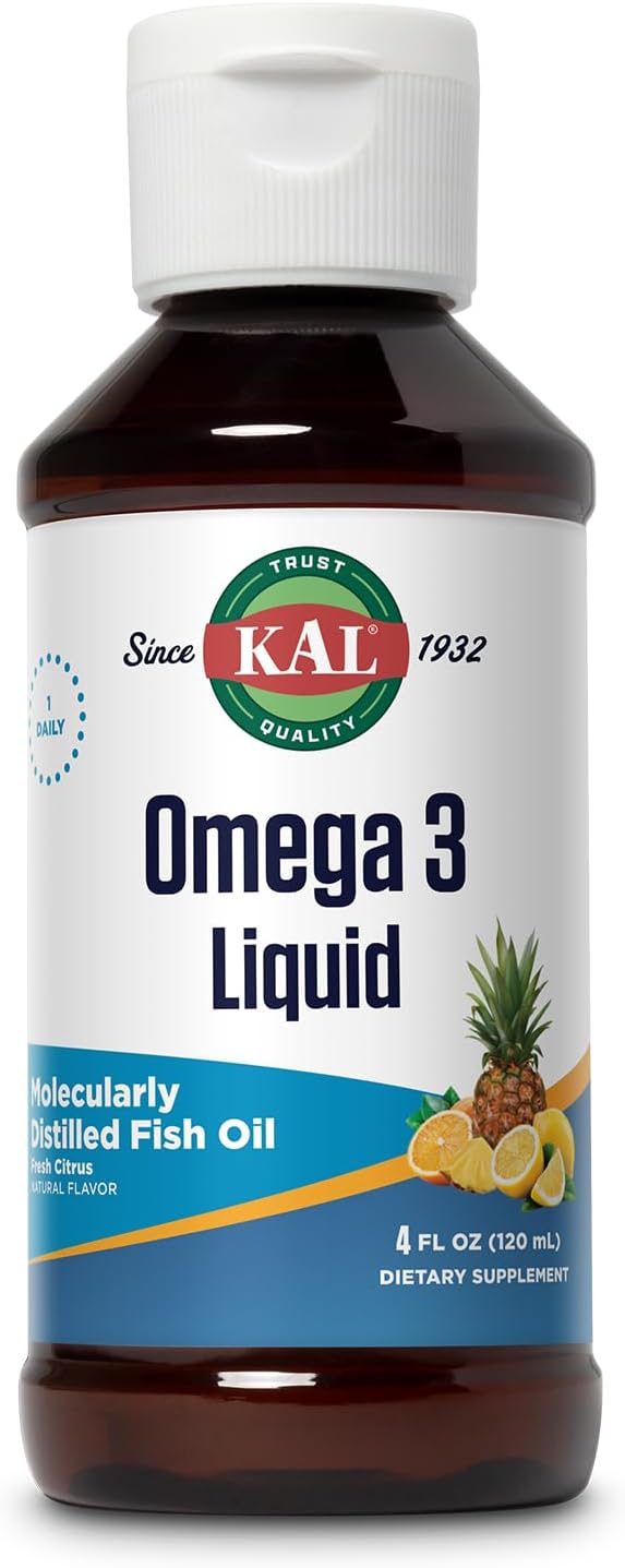 Kal 3.9 G Omega 3 1200/800 Liquid Citrus 4 Fluid Ounce