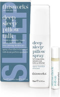 This Works Deep Sleep Pillow Talk Set – Natural Sleep Remedy Duo with Lavender Camomile &amp Vetivert – 75ml Pillow Spray &amp 5ml Stress-Check Roll-On ($42 Value Set)