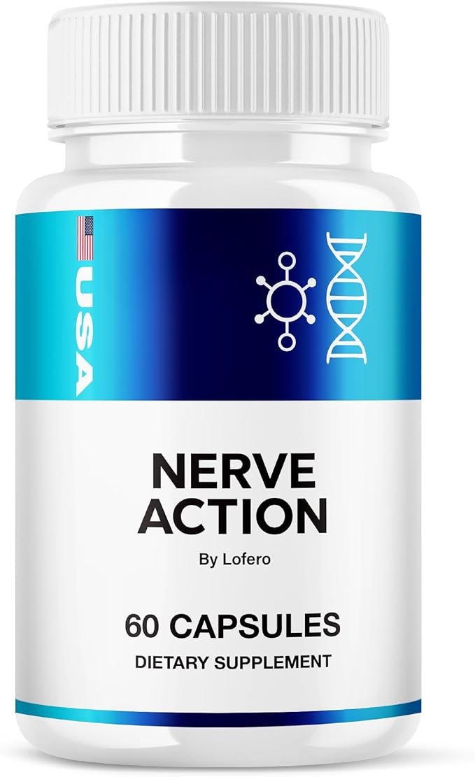 Nerve Action Capsules NerveAction Pills with Advanced Maximum Strength Neuropathy Supplement Health Function Support Vitamins Premium Wellness Formula All-Natural Ingredients Capsulas (60 capsules)