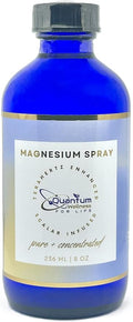 Magnesium Spray Refill Scalar Energy Infused Pure and Organic Made in USA Glass Packaging (8 oz Refill)