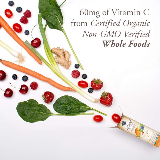 Garden of Life Organics B12 Vitamin - Whole Food B-12 for Metabolism and Energy &amp Organics Vitamin C for Kids and Adults Organic Vitamin C Spray for Skin Health