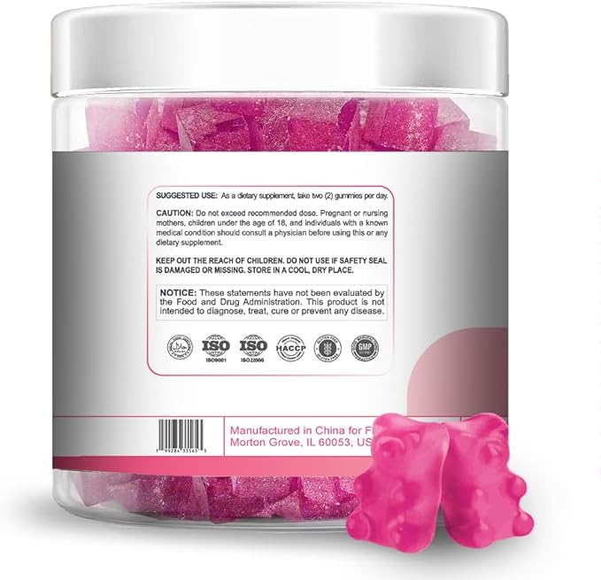 Collagen with Biotin Gummies for Women &amp Men | Halal Sugar-Free Non-GMO Gluten-Free | Anti-Aging Clearer Skin Hair Growth Stronger Nails | Strawberry Flavor - 90 Count