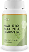 Max Bio Melt Pro Probiotic - Reduce Gut Bloat &amp Support Improved Gut Health with Premium Probiotics - Formulated to Help Cleanse Your Bowel &amp Gut to Reduce Size &amp Support Immune Health