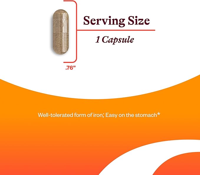 Seeking Health Iron with Cofactors as Ferrochel Ferrous Bisglycinate Vitamin A and C Cofactors Digestive Enzymes for Optimal Iron Absorption Vegan and Vegetarian (90 Capsules)*