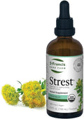 St. Francis Herb Farm Strest (3.4floz) USDA Certified Organic Ashwagandha Based Adaptogen Formula Targeted at Stress Relief (1 Bottle) GMO-Free Vegan Vegetarian.