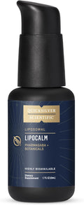 Quicksilver Scientific LipoCalm - Liposomal GABA with Herbs for Relaxation Support - Chamomile Passionflower Herb &amp Skullcap Supplement for Peace of Mind &amp Sleep Calm Support (1.7oz / 50ml)