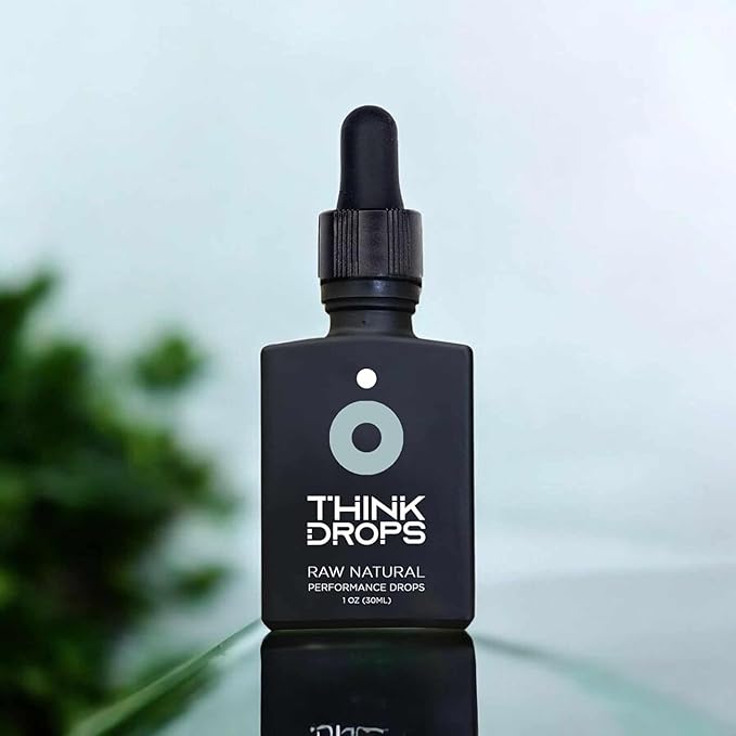 DROP FX Think Drops - Fast-Absorbing L-Theanine &amp Ashwagandha Liquid Focus Supplement Natural Nootropic for Enhanced Memory &amp Cognitive Function