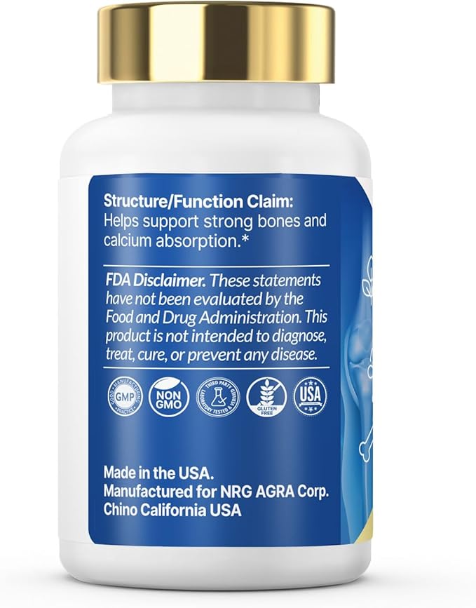 Calcium 500 mg with Vitamin D3 | 60 Softgels | Absorbable Calcium Supplement | Non-GMO Gluten Free Calcium Supplement