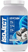 Evogen Isoject - Whey Protein Isolate | Ultra-Pure Whey Protein Powder with Ignitor Enzymes BCAAs and EAAs | Enhanced Absorption &amp Recovery | Cookies and Cream | 25 Servings