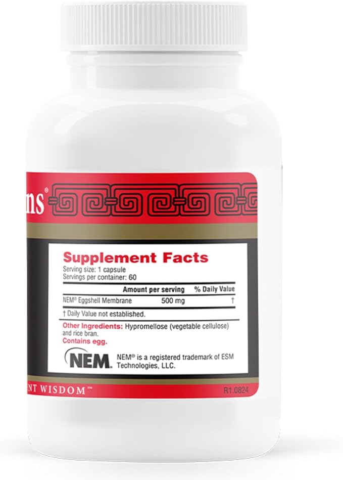 Health Concerns Collagenex 2 – Collagen Supplement for Joint Support &amp Flexibility – Natural Eggshell Membrane for Men &amp Women - Connective Tissue Support – Chinese Herbal Supplement - 60 Caps