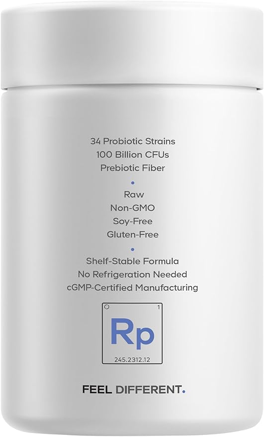 Codeage Raw Probiotic+ Supplement - 34 Probiotic Strains 100 Billion CFUs Raw Whole Food Probiotics Digestive Enzymes Raw Fruits &amp Veggies Prebiotics - Wild Kefir Culture - Non-GMO - 30 Capsul