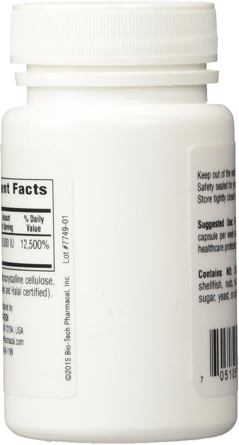BioTech Pharmacal - D3-50 (50000 IU) - 100 Caps (FFP)