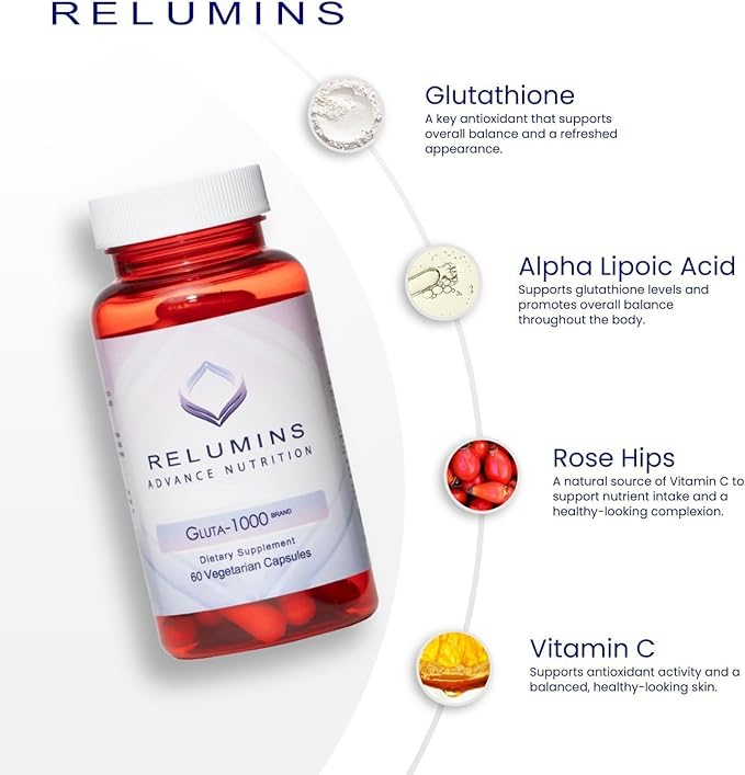 Relumins Premium Summer Glow Set – Collagen Pineapple Glutathione 1000mg &amp Vitamin C – Antioxidant Support for Skin Health &amp Overall Wellness – 3-in-1 Beauty &amp Wellness Kit