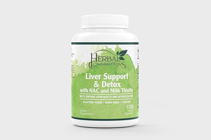 Liver Support &amp Detox Supplement – 2-Month Liver Cleanse Formula with Milk Thistle N‑Acetyl Cysteine (NAC) &amp Artichoke – Antioxidant Detox &amp Healthy Liver Function – 120 Capsules