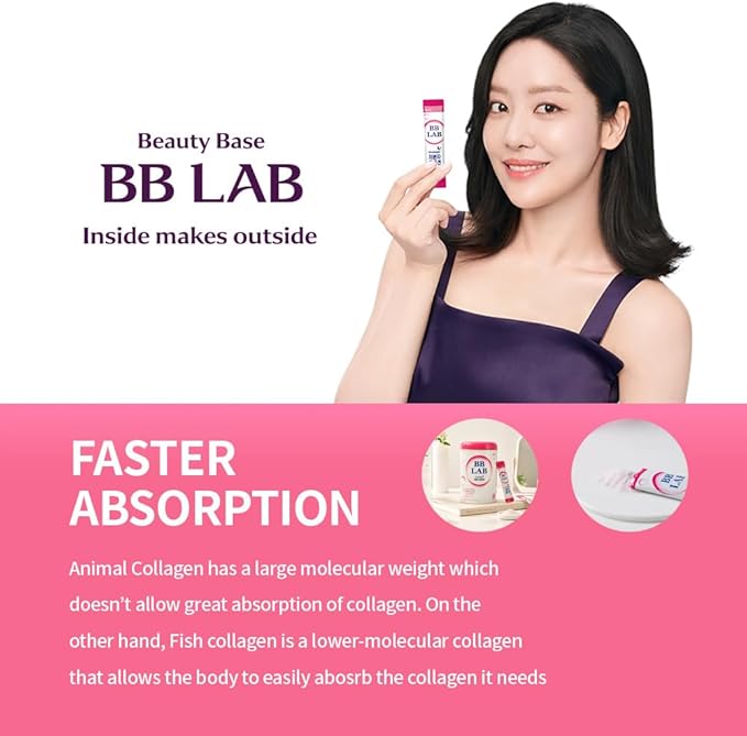 BB LAB Good Night Collagen Low Molecular Collagen Powder Stick Supplement Marine Collagen Fish Collagen Vitamin C Hyaluronic Acid 17 Probiotics Fast Absorption Mix Berry Flavor (Pack of 3)