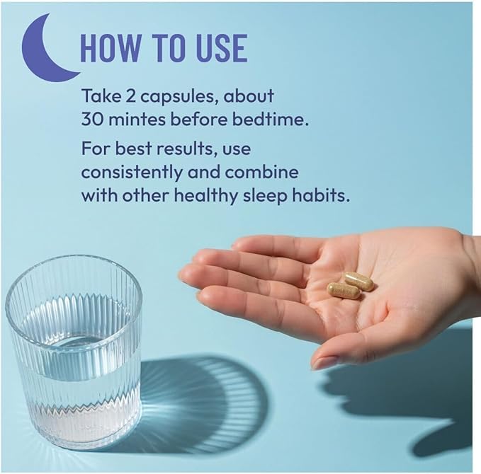 Somulin Nighttime Complex Sleep Aid - Powerful All-Natural Maximum Strength Formula - Fall Asleep &amp Stay Asleep - Rest &amp Refresh - Melatonin Valerian Chamomile &amp 5-HTP - 60 Capsules (Pack