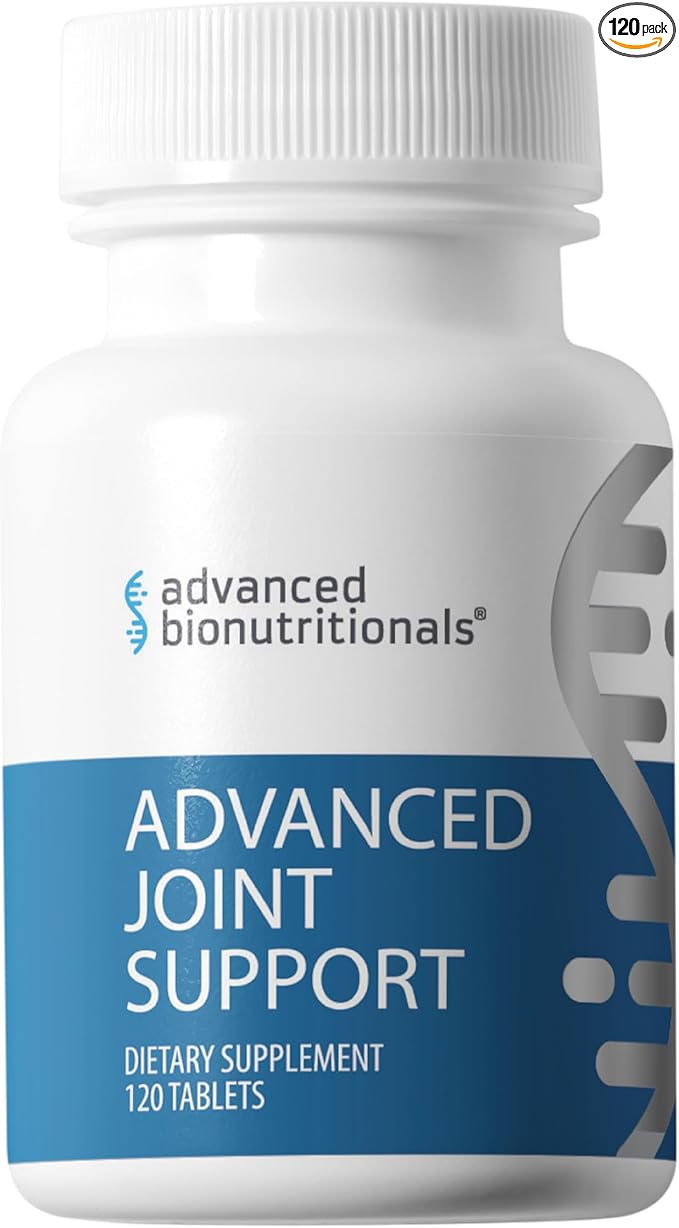 Advanced Bionutritionals Advanced Joint Support Supplement Relieve Joint Discomfort Calcium Glucosamine 5-Loxin Manufactured in The USA 120 Tablets