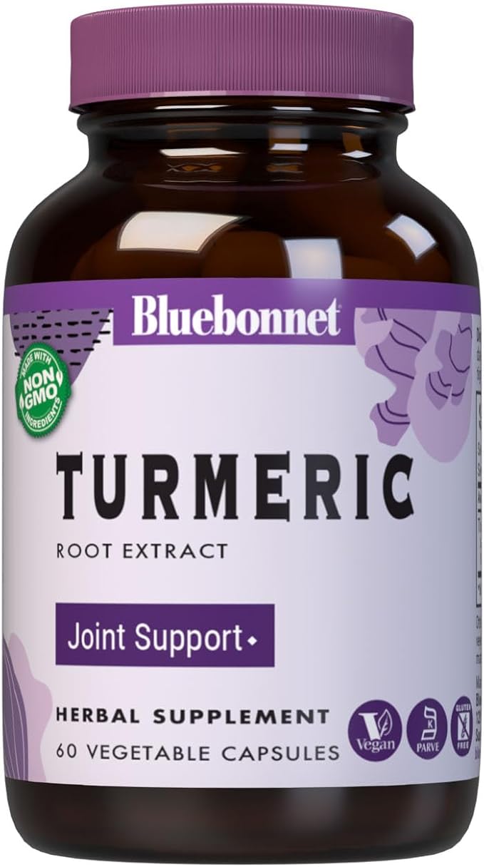 Bluebonnet Turmeric Root Extract Supplement 60 Count
