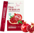BOTO Pomegranate Concentrate with Collagen 15g - Korean Beauty Collagen Jelly Stick Low Molecular Fish Collagen Pomegranate Flavored - Packs of 30