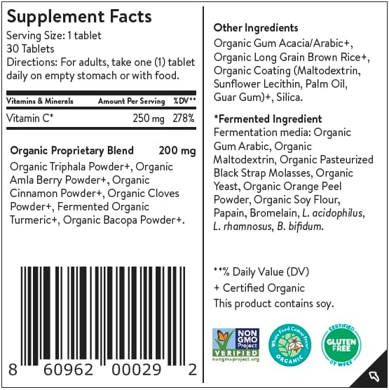 Movita Organic Vitamin D3 2500IU Bottle Fermented Vitamin C 250mg Bottle