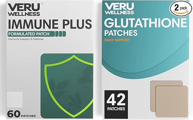 Veru Wellness Immune Complete Boost Duo Lifestyle Patches – Non-Ingestible Topical Wellness Patch Time-Release Wear 8–10 Hours (120 Patches)