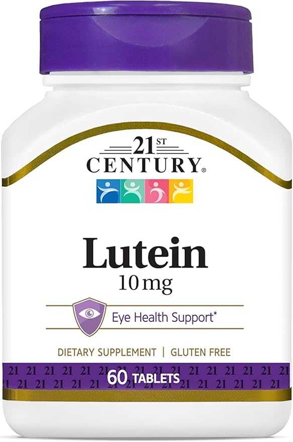 21st Century Lutein 10 mg - 60 Tablets Pack of 3