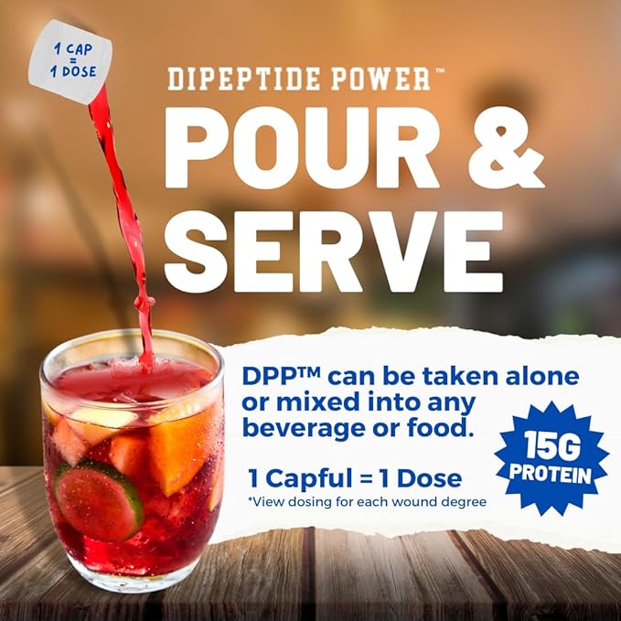 Nutritional Designs DPP Dipeptide Power Liquid Collagen &amp Whey Protein Supplement Sugar-Free Promotes Healthy Skin &amp Hair for Men &amp Women Watermelon Single Serve Packet 1 oz (50 Packe