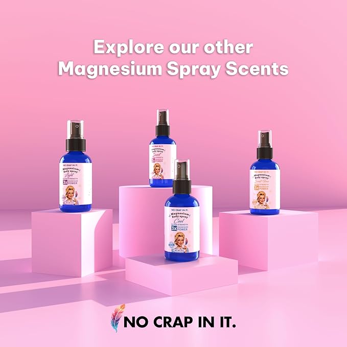 No Crap In It Magnesium Spray Triple Action!- Your Way to Wellness | Immediate Relief with Our Unique Magnesium Glycinate Citrate Chloride Blend Spray (Sweet)
