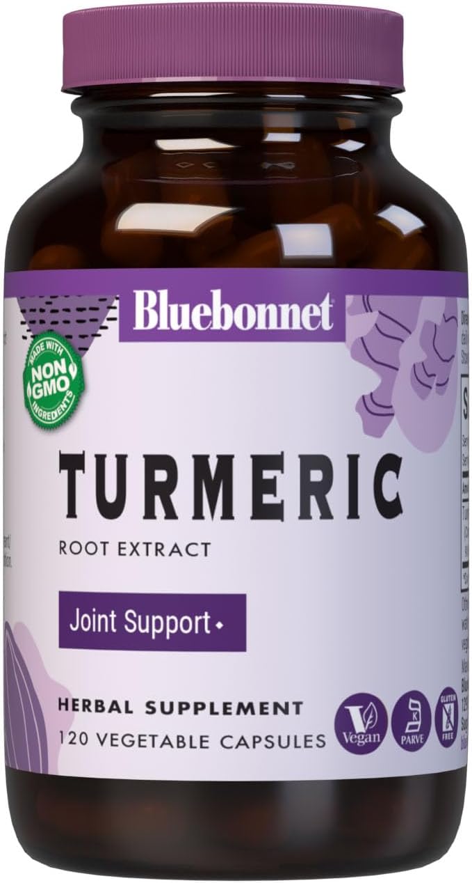 Bluebonnet Turmeric Root Extract Supplement 120 Count