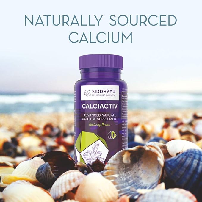 Siddhayu Calciactiv Natural Calcium Supplement for Women I 60 Tablets X 1