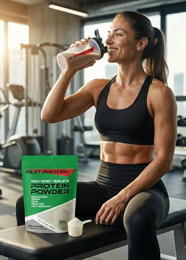 Whey Isolate Protein Powder Unflavored - 30g Protein Powder - Kosher Halal Keto Clean Label Fast Protein - 2LB 30 Servings