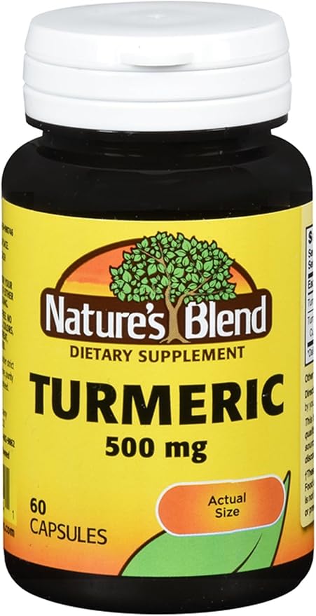 Nature's Blend Turmeric 500mg 60 Capsules (Pack of 2)