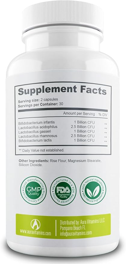 Bacticure Probiotic 240 Capsules | Probiotics Supplement w/High CFU Formula for Men &amp Women | Prebiotics &amp Digestive Enzymes for Digestion &amp Gut Health Vaginal Health Colon Cleanse Immu