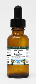 Milk Thistle &amp Dandelion Glycerite Liquid Extract (1:5) - Mint Flavored (1 oz ZIN: 522726)