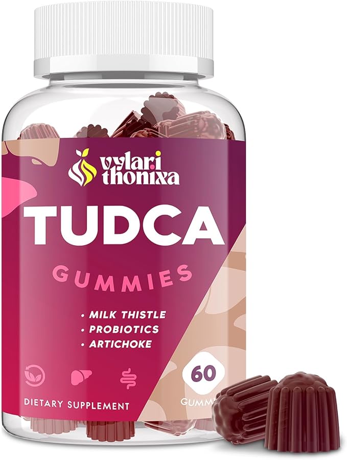 Premium TUDCA Bile Salts Gummies - 2000mg High Potency Liver Support Supplement Liver Detox &amp Repair with Milk Thistle Artichoke Probiotics - Vegan 30 Servings