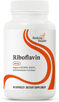 Seeking Health Riboflavin - Vitamin B2 Supplement for Methylation Support - Support Homocysteine Metabolism with Antioxidant Ingredients - 400 mg 60 Capsules