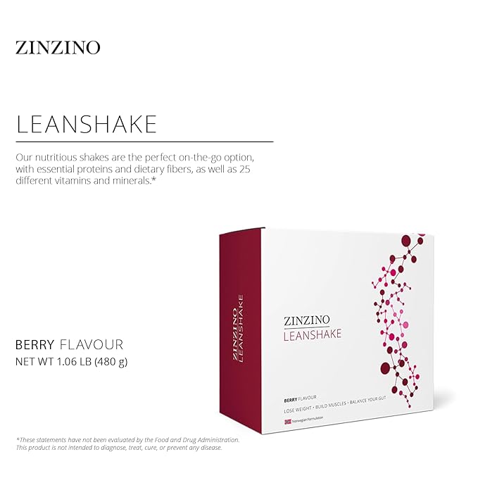 LeanShake Berry Whey Protein Powder Portion Packs Supports Muscle Building Gut Health and Healthy Body Balance - 16 x 30g