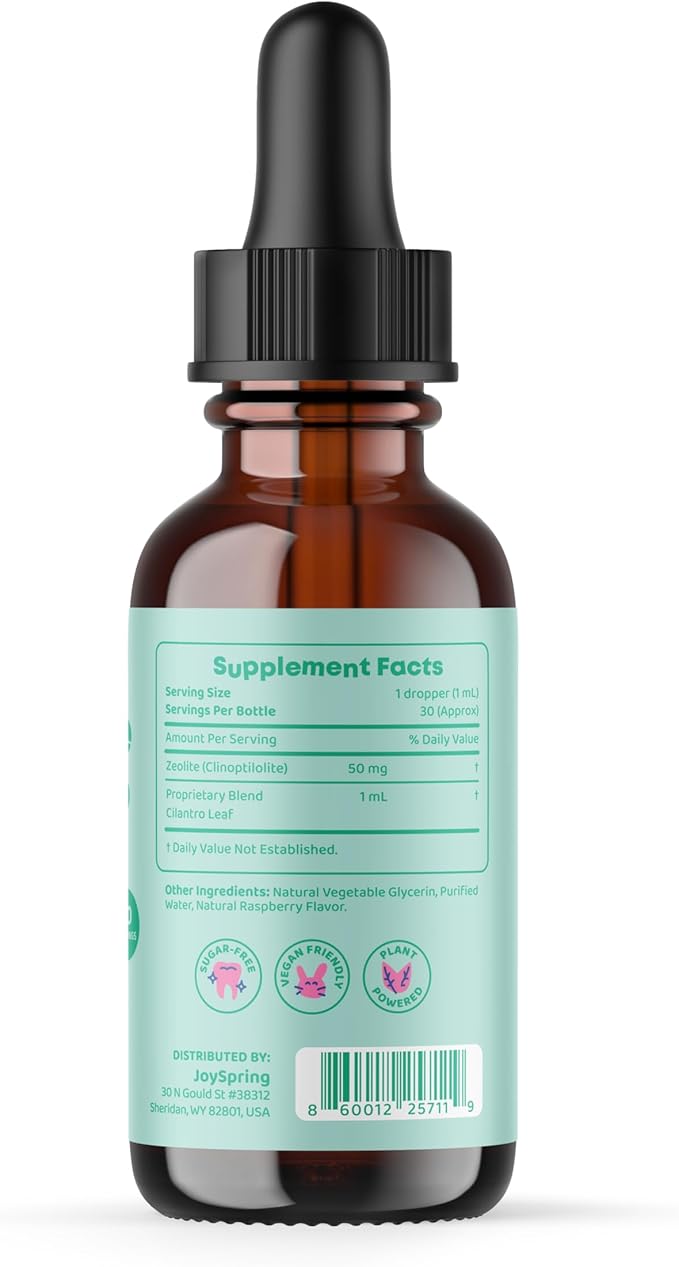 JoySpring DetoxZee Cilantro and SleepBerry Liquid Melatonin Drops for Kids