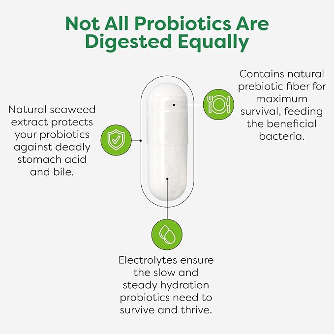Probulin Colon Support Probiotic Supplement Daily Gut Digestive and Immune Health Probiotics Capsules for Men and Women 20 Billion CFU Vegan 90 Count Bottle