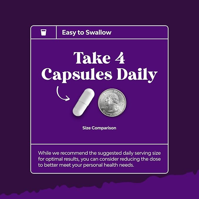 Bundle of High Absorption Magnesium Glycinate Capsules for Calming Sleep Plus Muscle Bone &amp Nerve Support and Multi Collagen Protein Powder for Women and Men - Hair Skin and Nails Vitamins