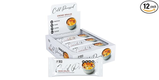Fibre Boost Cold Pressed Creme Brulee flavoured Protein Bar