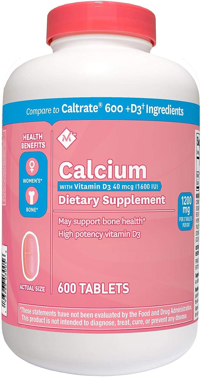 UiiWout hqwedc Member's Mark 600mg Calcium + D3 Dietary Supplement (600 Count)