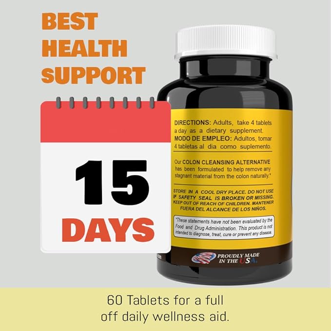 Sunshine Naturals Herbal Digestive Support Supplement 1200 mg 60 Tablets (3 Pack)